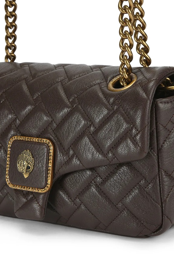Kurt Geiger London poșetă de piele Pimlico maro 5374831109