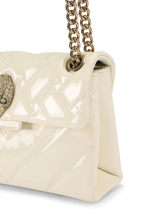Kurt Geiger London torebka skórzana Kensington beżowy 5017342309