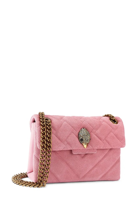 Torba od brušene kože Kurt Geiger London Kensington 5017398219 roza SS26