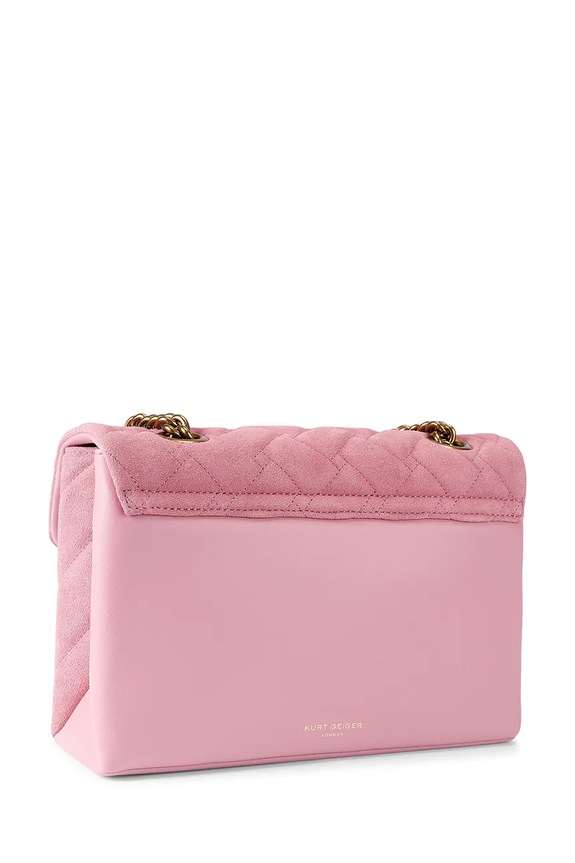 Accesorii Kurt Geiger London geantă de piele Kensington 5021598219 roz