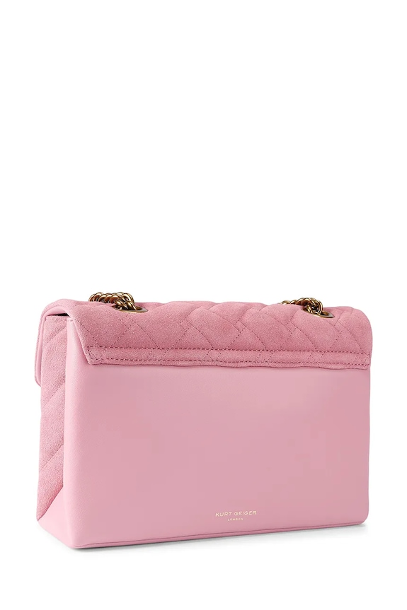 Accesorii Kurt Geiger London geantă de piele Kensington 5021598219 roz