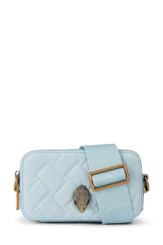 Torba od brušene kože Kurt Geiger London Kensington brušena koža plava 5389182209
