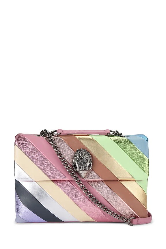 Kurt Geiger London poșetă de piele Kensington cu modele multicolor 5380799109