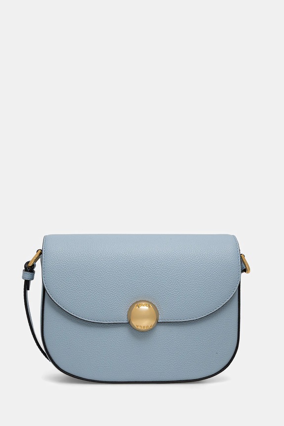 Kožená kabelka Furla Moonlight S usňová koža modrá WB01887.BX3036.CDZ00