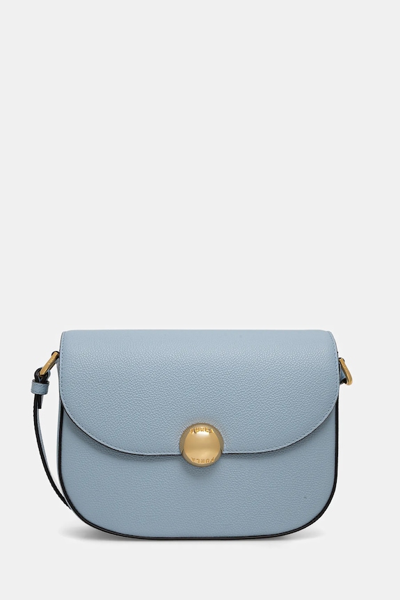 Kožená kabelka Furla Moonlight S usňová koža modrá WB01887.BX3036.CDZ00