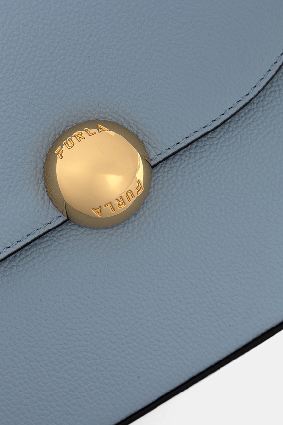 Kožená kabelka Furla Moonlight S modrá WB01887.BX3036.CDZ00