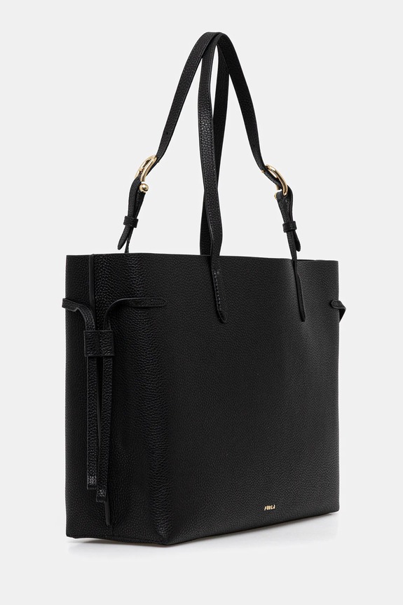 Δερμάτινη τσάντα Furla WB02001.BX4329.3924S μαύρο SS26