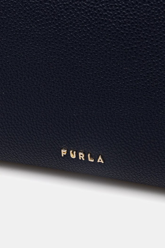 Кожаная сумочка Furla Double Mini Boston Bag тёмно-синий WE00870.BX3036.4852S