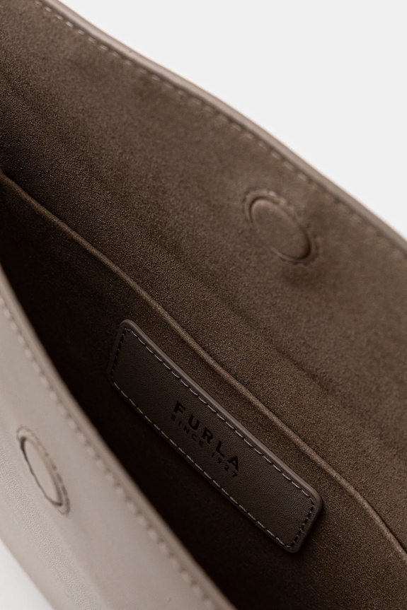 Kožna torba Furla Moonstone M Shoulder Bag WB01868.BX3104.4488S bež