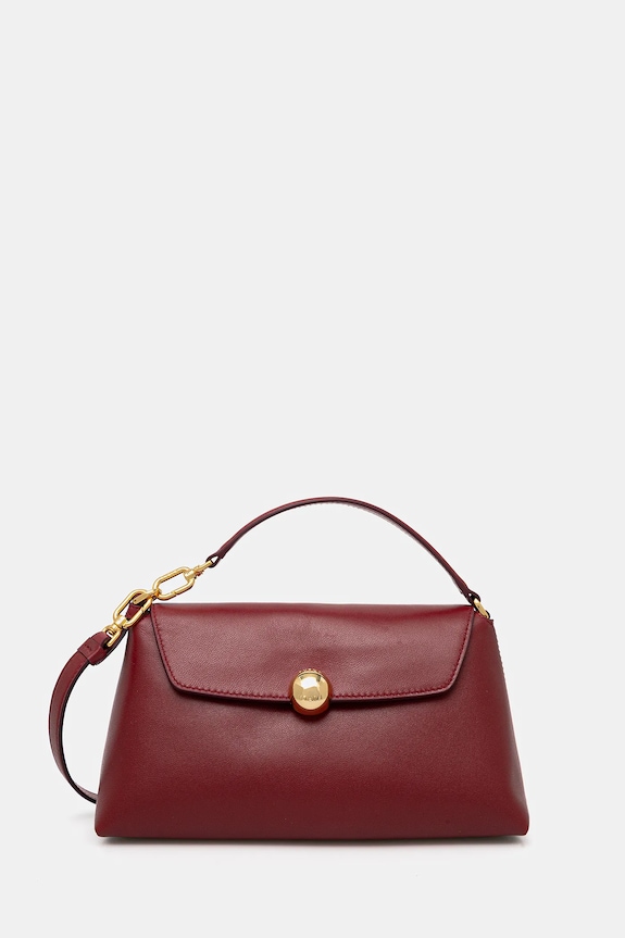 Δερμάτινη τσάντα Furla Sfera Soft mini λείο δέρμα κόκκινο WE00881.BX2269.CGQ00