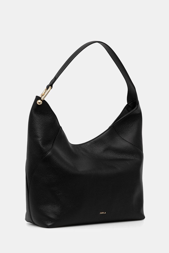 Kožená kabelka Furla Lara L Hobo WB01876.HSF000.O6000 čierna SS26