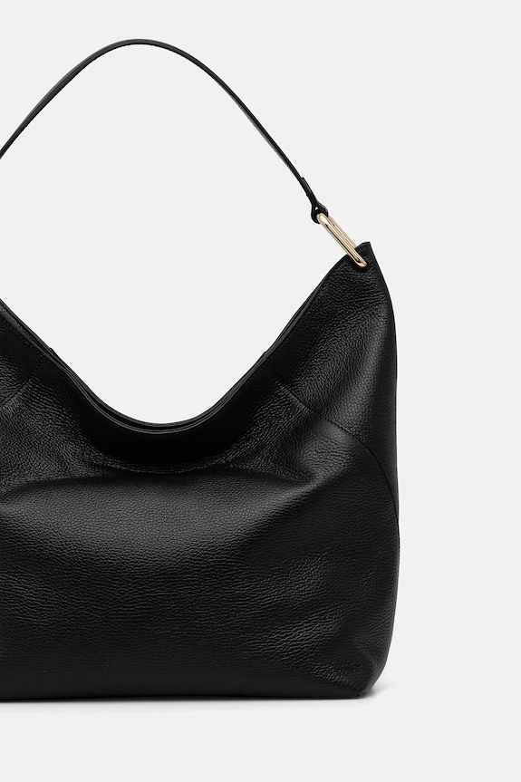 Doplnky Kožená kabelka Furla Lara L Hobo WB01876.HSF000.O6000 čierna