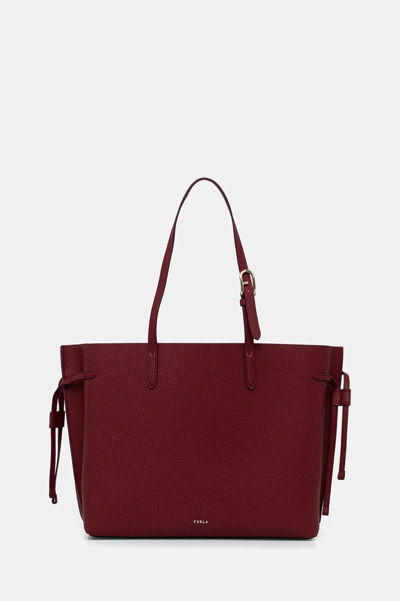 Δερμάτινη τσάντα Furla λείο δέρμα μπορντό WB02001.BX4329.4617S