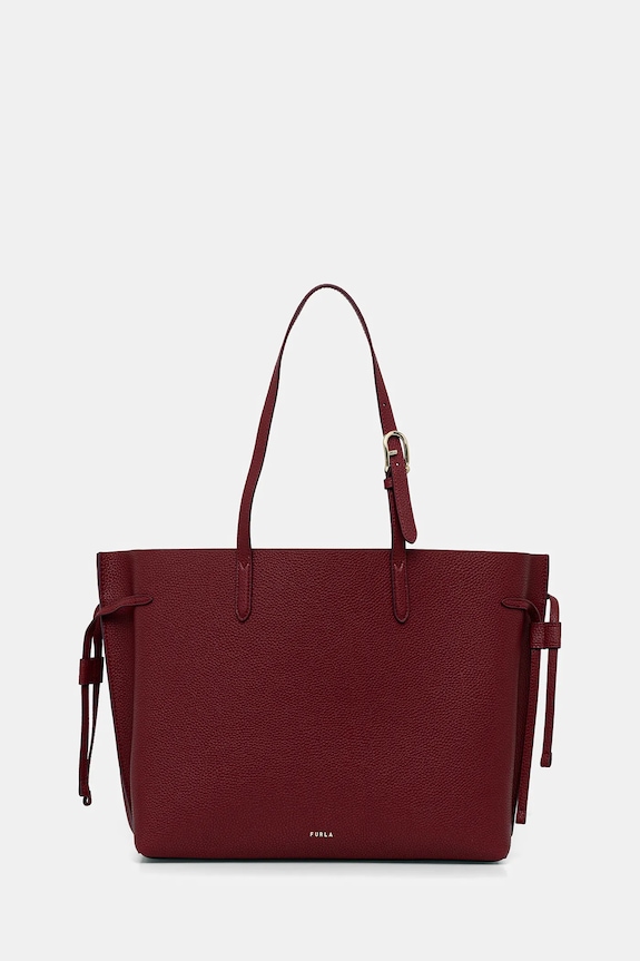 Δερμάτινη τσάντα Furla λείο δέρμα μπορντό WB02001.BX4329.4617S