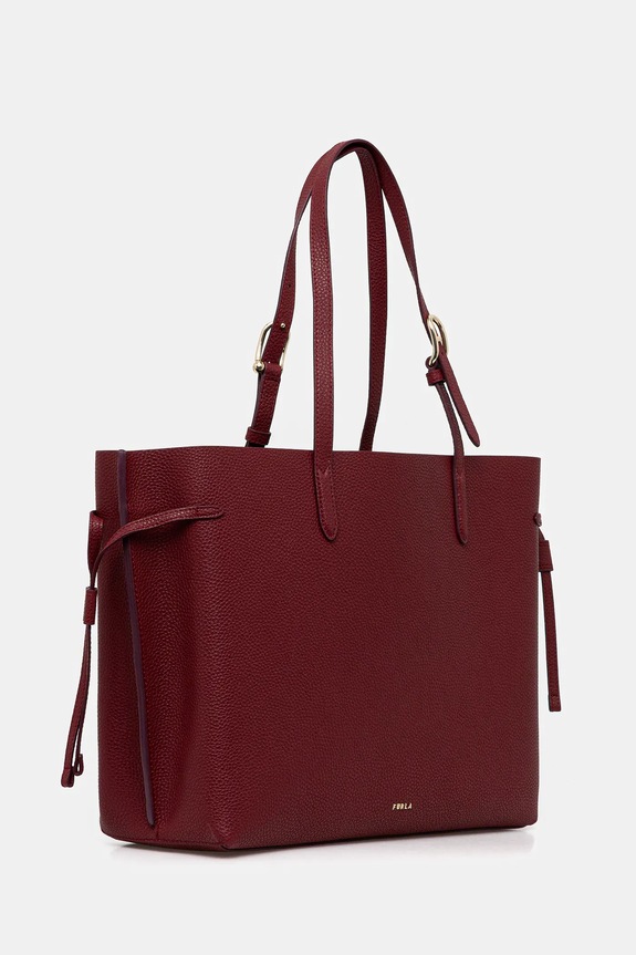 Δερμάτινη τσάντα Furla WB02001.BX4329.4617S μπορντό SS26