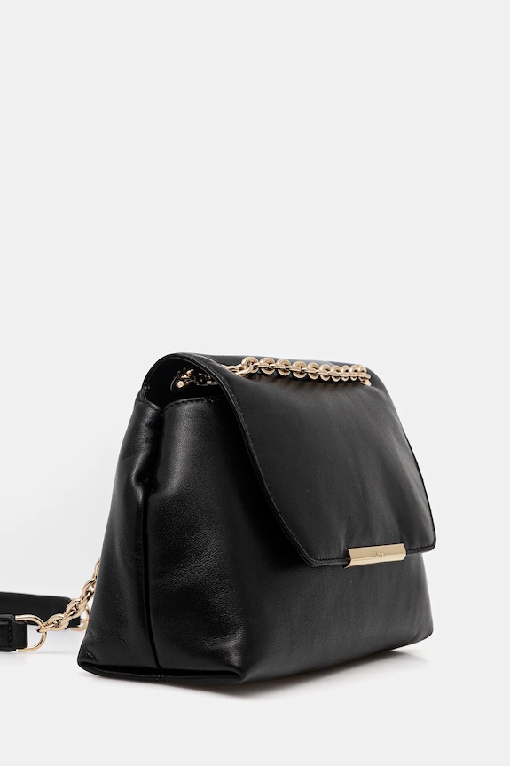 Δερμάτινη τσάντα Furla Nadia WB01817.BX2269.O6000 μαύρο SS26