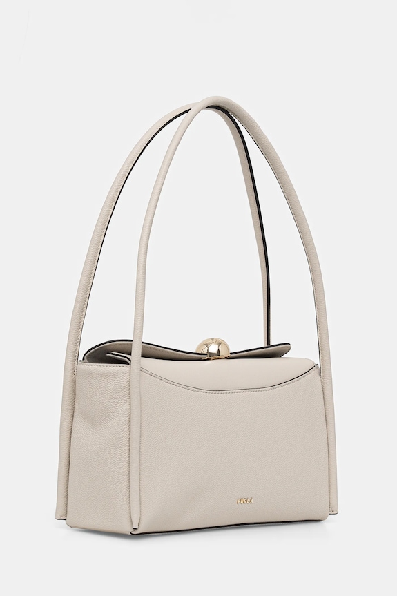 Furla bőr táska Nicole M Boston Bag WB01883.BX4296.4556S bézs SS26