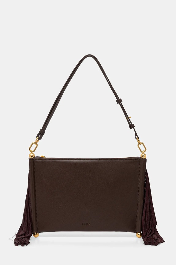 Kožená kabelka Furla Sfera Soft mini usňová koža hnedá WE00836.BX4332.4286S