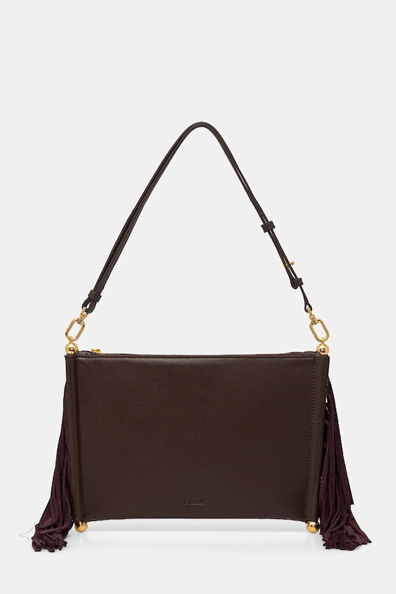 Kožená kabelka Furla Sfera Soft mini usňová koža hnedá WE00836.BX4332.4286S