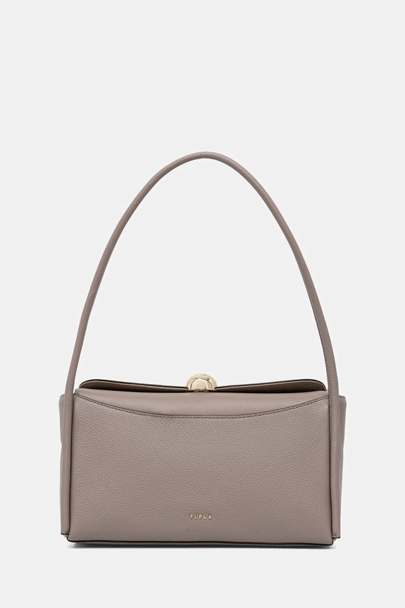 Furla bőr táska Nicole M Boston Bag nappa bőr barna WB01883.BX4296.3624S