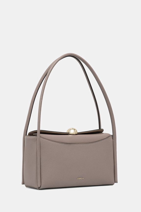 Furla bőr táska Nicole M Boston Bag WB01883.BX4296.3624S barna SS26