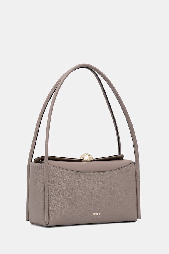 Furla bőr táska Nicole M Boston Bag WB01883.BX4296.3624S barna SS26