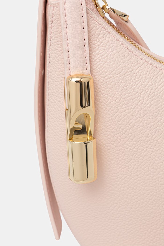 Doplnky Furla kabelka dámska kožená Goccia S Shoulder Bag WB01500.BX3353.4355S ružová
