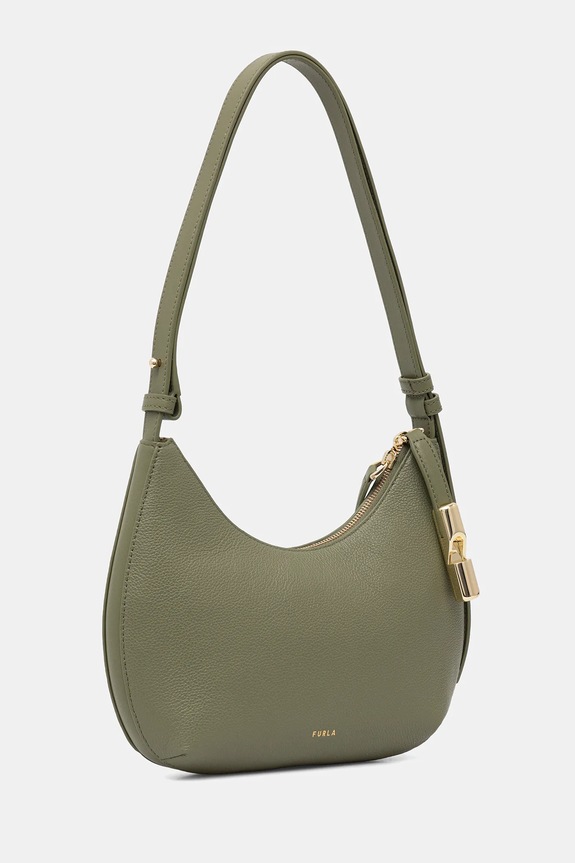 Furla poșetă de piele Goccia S WB01500.BX3353.4555S verde SS26