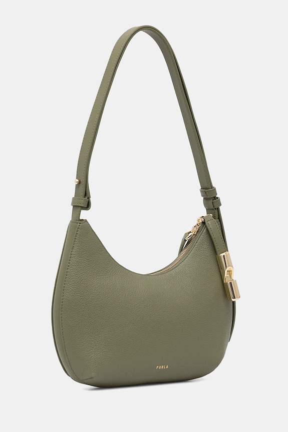 Furla poșetă de piele Goccia S WB01500.BX3353.4555S verde SS26