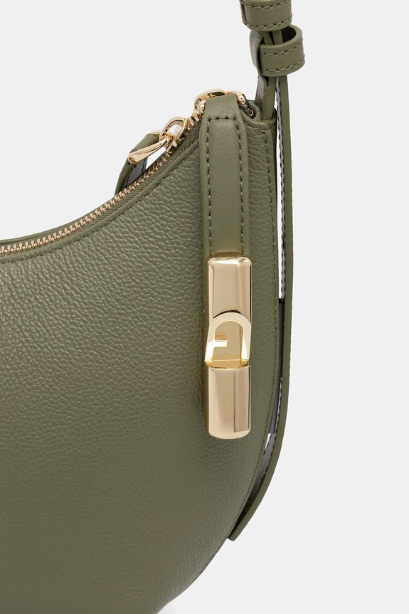 Furla poșetă de piele Goccia S verde WB01500.BX3353.4555S