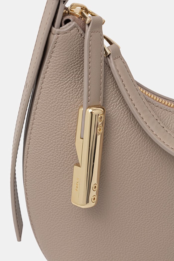 Furla kabelka rohlík dámská kožená Goccia S Shoulder Bag béžová WB01500.BX3353.4488S