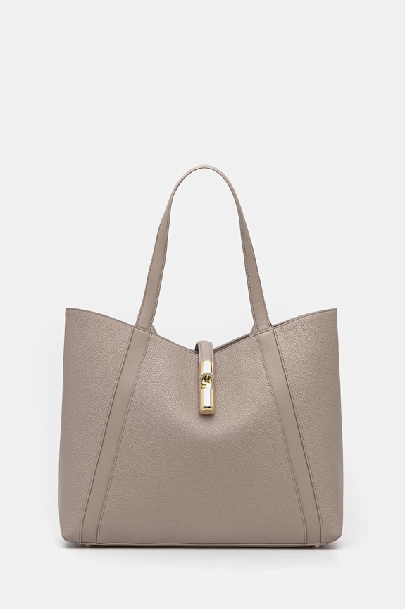Δερμάτινη τσάντα Furla λείο δέρμα μπεζ WB01788.BX3353.4488S