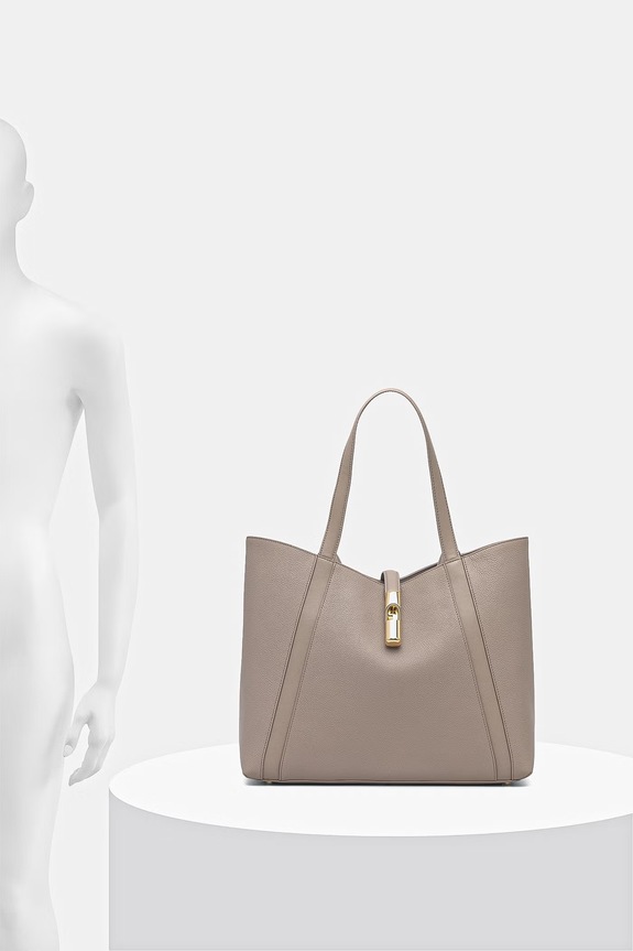 Δερμάτινη τσάντα Furla WB01788.BX3353.4488S μπεζ