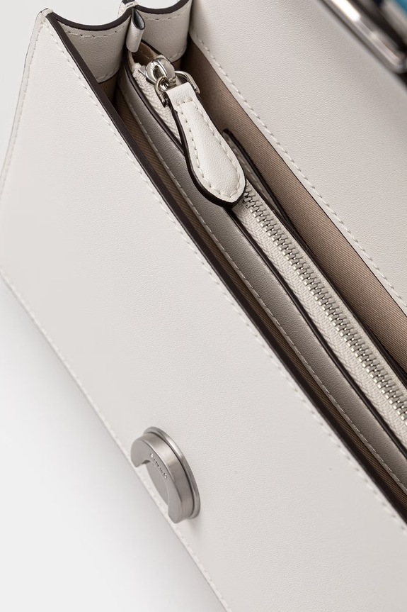 Dámska kožená crossbody kabelka Pinko 106271.A0F1 biela
