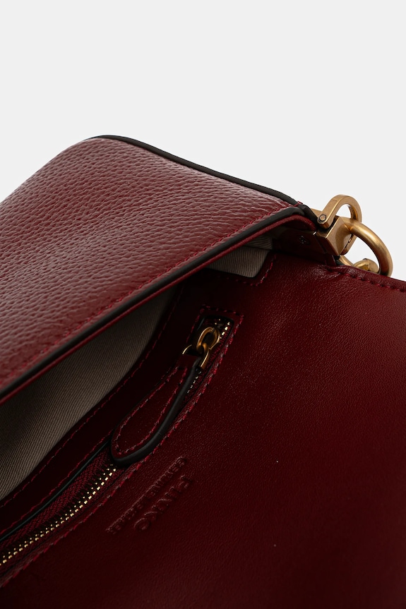 Кожена чанта Pinko 105353.A2X6 бордо