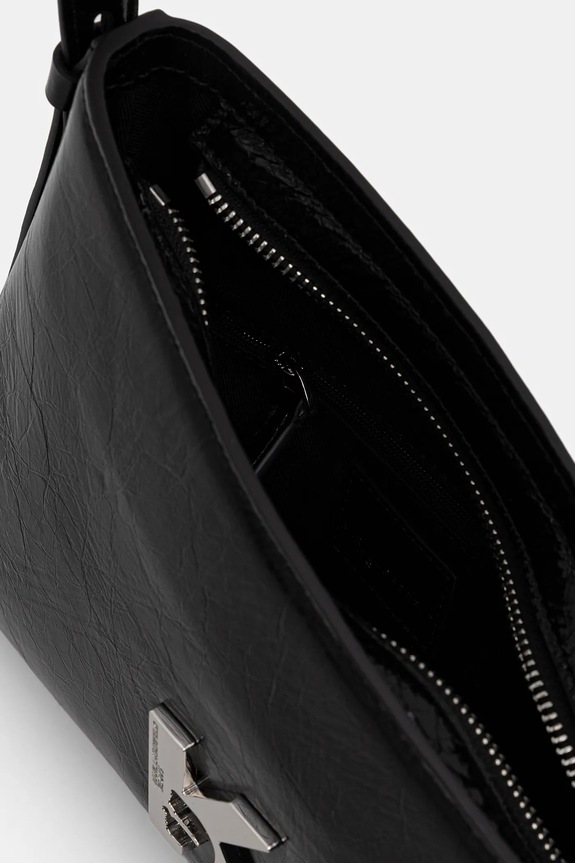 Karl Lagerfeld Jeans kabelka dámska kožená B1W30181 čierna