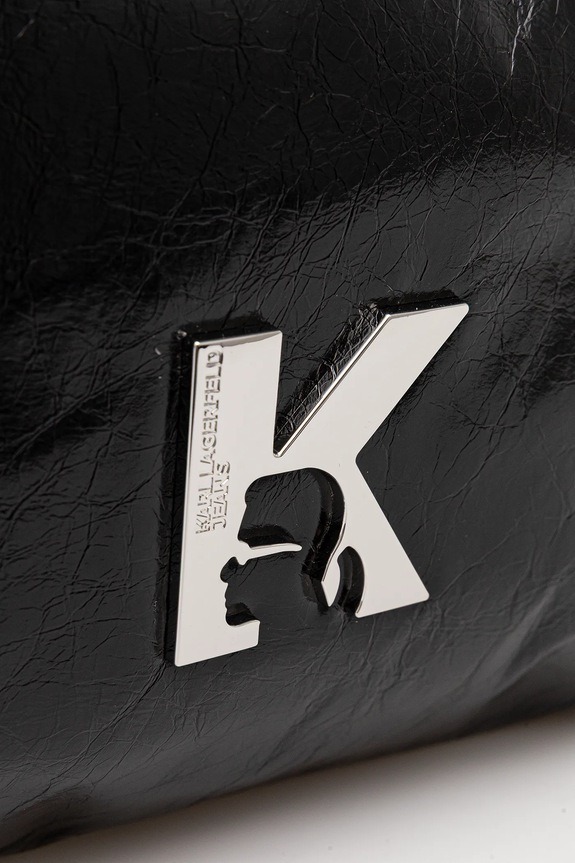 Karl Lagerfeld Jeans torebka skórzana czarny B1W30184