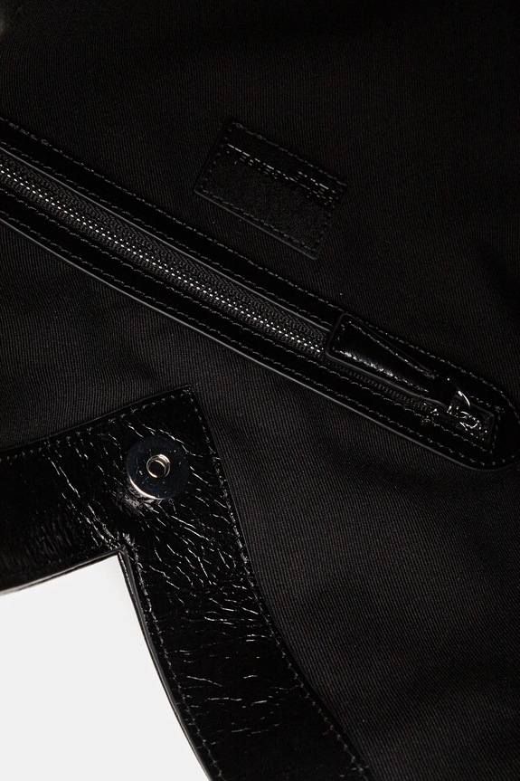 Karl Lagerfeld Jeans torebka skórzana B1W30184 czarny
