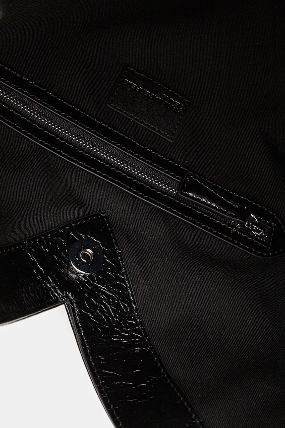 Karl Lagerfeld Jeans torebka skórzana B1W30184 czarny