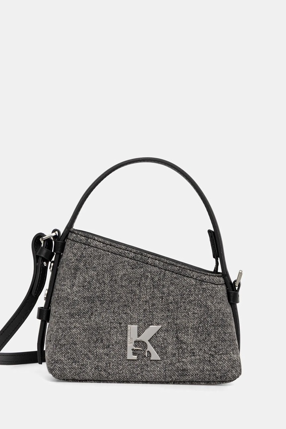 Karl Lagerfeld Jeans torebka nie mieści A4 czarny B1W30190