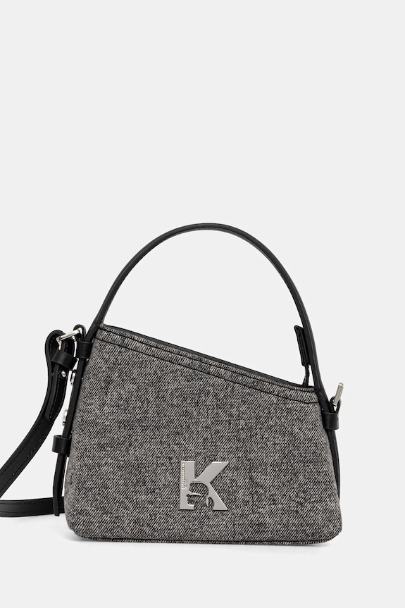 Karl Lagerfeld Jeans torebka nie mieści A4 czarny B1W30190