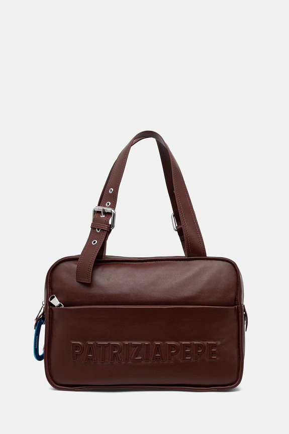 Patrizia Pepe tote bag de damă din piele uni maro 2B0125.L113F
