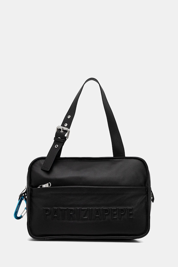 Patrizia Pepe tote bag de femei din piele uni negru 2B0125.L113F