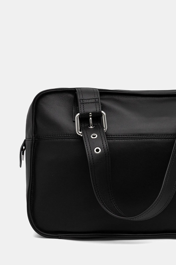 Accesorii Patrizia Pepe tote bag de femei din piele 2B0125.L113F negru