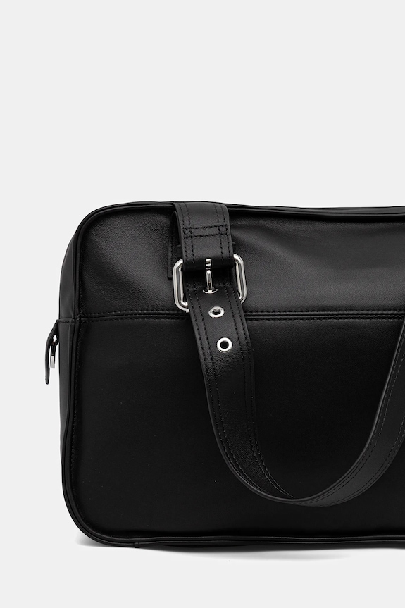 Accesorii Patrizia Pepe tote bag de femei din piele 2B0125.L113F negru