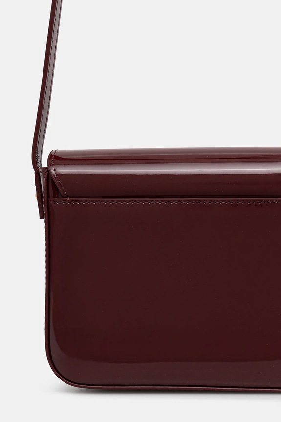 Accesorii Patrizia Pepe poșetă de piele 8B0303.L125 burgundia
