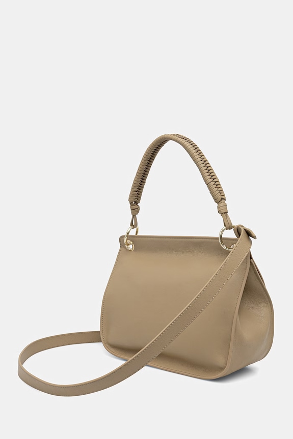 Patrizia Pepe borsa a mano in pelle beige 8B0312.L162