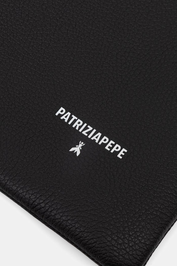 Δερμάτινη τσάντα Patrizia Pepe 8B0321.L148 μαύρο