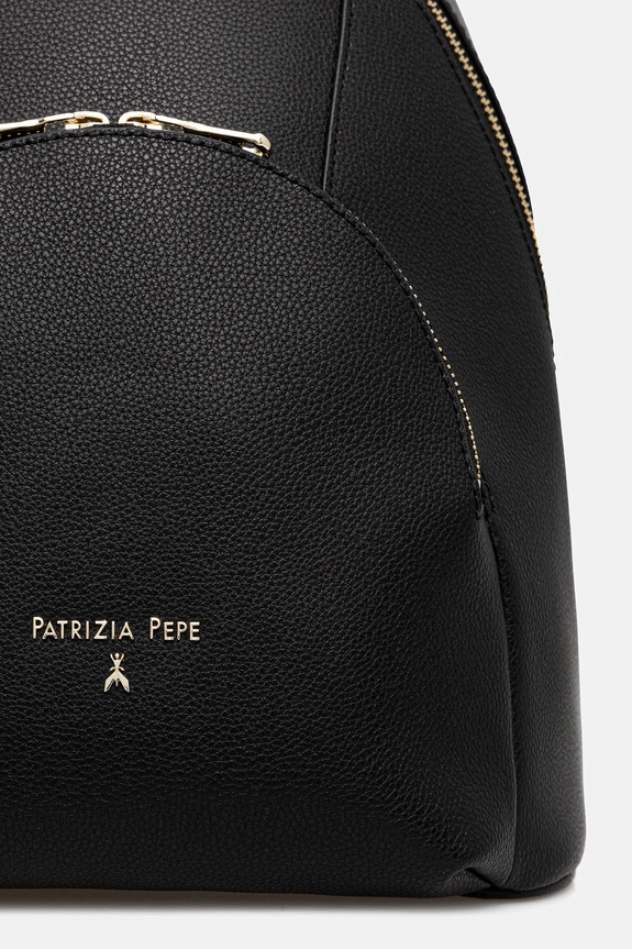 Kožený ruksak Patrizia Pepe čierna 8B0325.L001