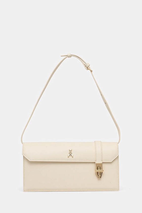 Patrizia Pepe torebka skórzana skóra licowa beżowy 8B0327.L061